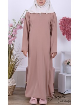 Abaya simple enfant - Taupe...