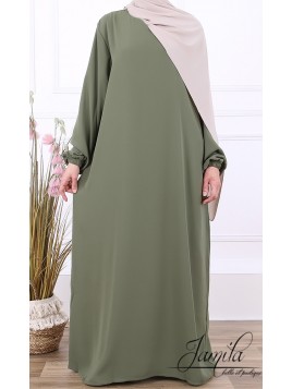 Abaya Simple Kaki 2661 -...