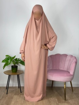 Jilbab 1 Pièce 141 rose -...