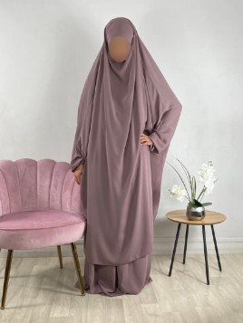 Jilbab 2 pièces  rose...