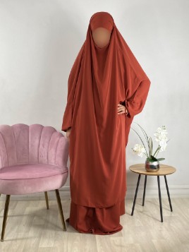 Jilbab 2 pièces Brique 158...