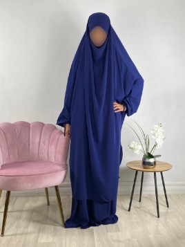 Jilbab 2 pièces Bleu foncé...