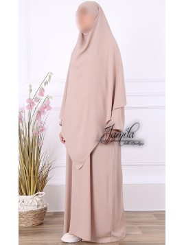 Khimar 2 voiles Beige 18 -...