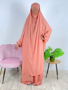 Jilbab 2 pièces saumon 155...