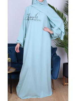 Abaya Simple Vert eau -...