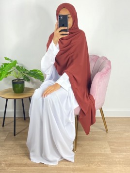 Hijab soie de médine rouge...