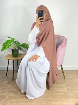 Hijab soie de médine brun...