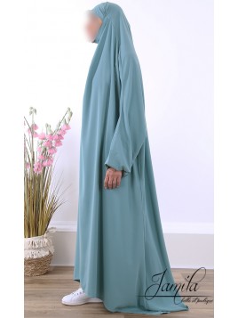Jilbab 1 Pièce Vert  -...