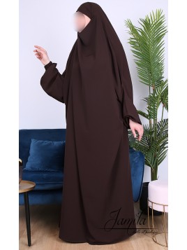 Jilbab 1 Pièce  marron...