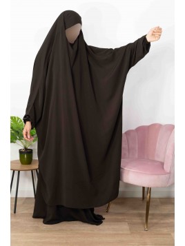 Jilbab 2 Pièces Jupe Marron...