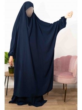 Jilbab 2 Pièces Jupe Bleu...