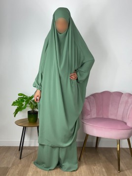 Jilbab 2 pièces Vert pomme...