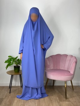 Jilbab 2 pièces Bleu Violet...