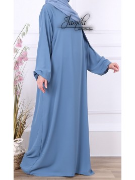 Abaya Simple Bleu jean -...