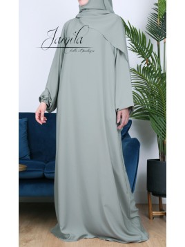 Abaya Simple Kaki clair -...
