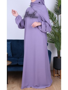 Abaya Simple Lila - tissu...