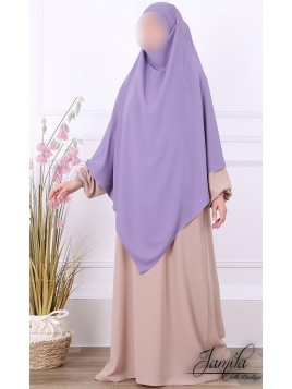 Khimar 1 voile Lila - Tissu...