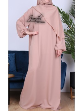 Abaya Simple Taupe rosé -...