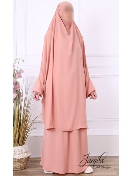 Jilbab 2 pièces jupe Rose...