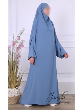Jilbab 1 Pièce Bleu jean -...