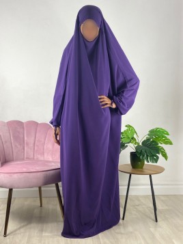 Jilbab 1 Pièce violet 108 -...