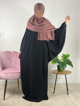 Abaya papillon Noir - Wool...